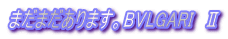 �܂��܂�����܂��BBVLGARI�@�U